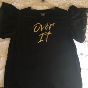 Lane Bryant size 14/16 plus size black T-shirt